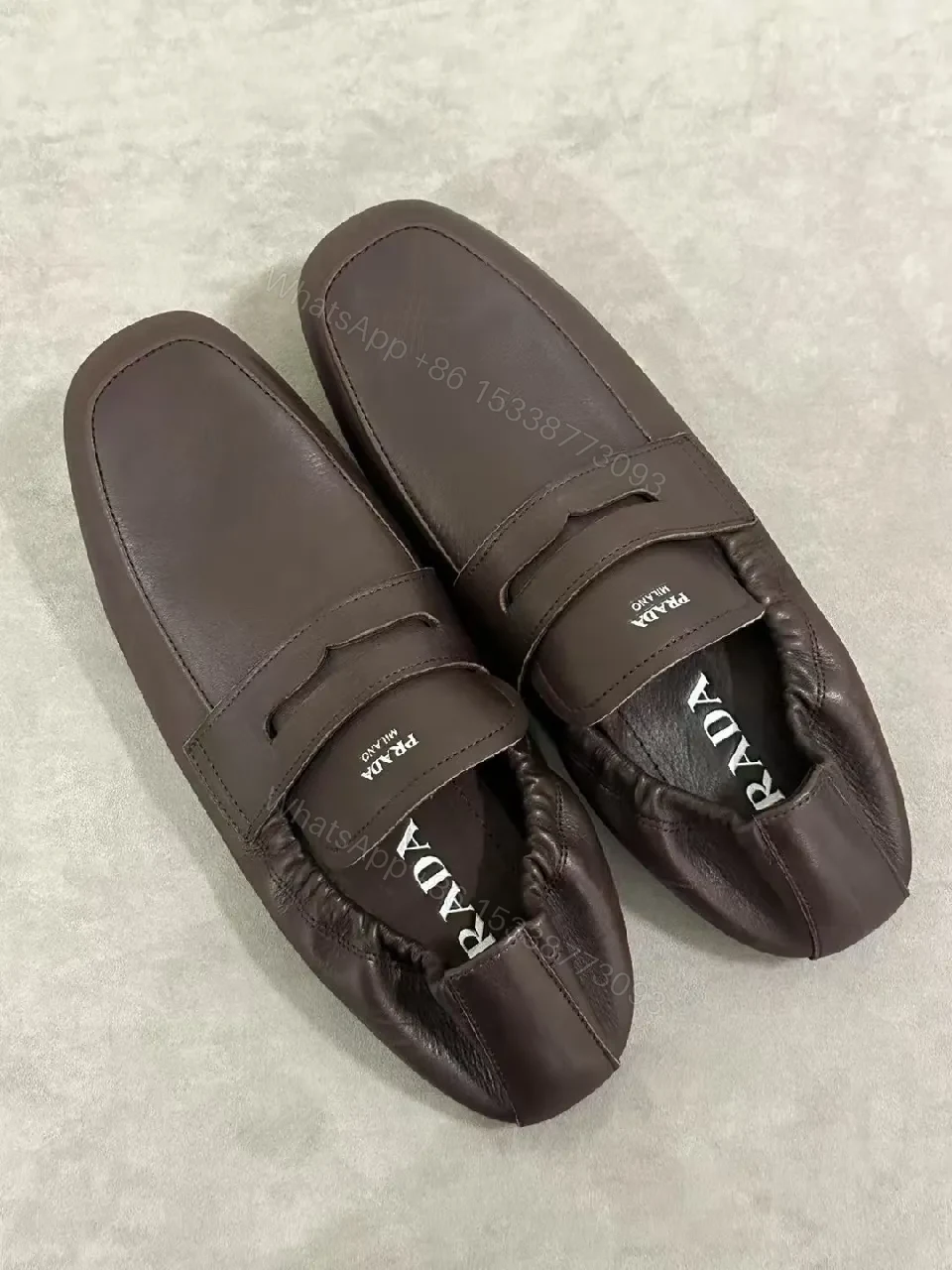 View 3 of Dark Leather Loafers + Full-Grain Leather + Classic Minimalist + All-Day Comfort + Loafers