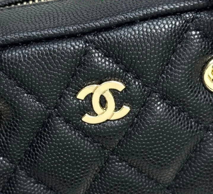 View 5 of Chanel Mini Bowling Clutch with Chain Dupe 62153