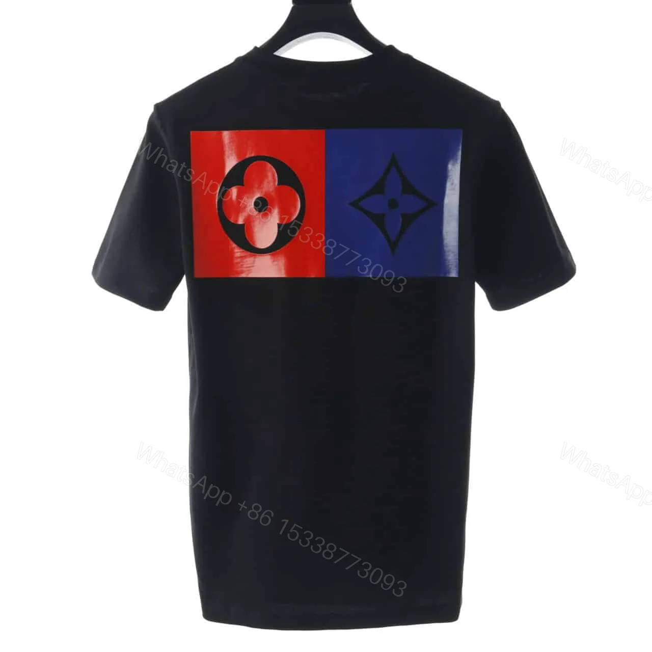 View 2 of LOUIS VUITTON WITH RED AND BLUE LOGO BADGE