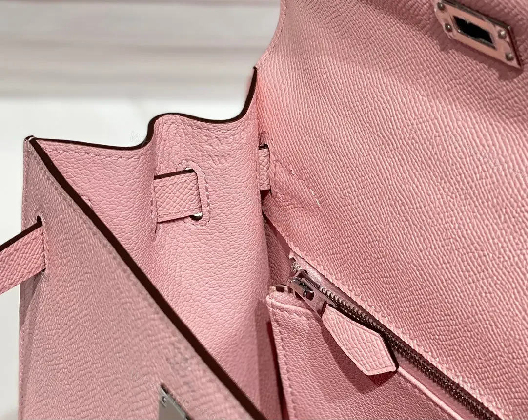 View 5 of HN 25CM IN ROSE SAKURA EPSOM SILVER HARDWARE