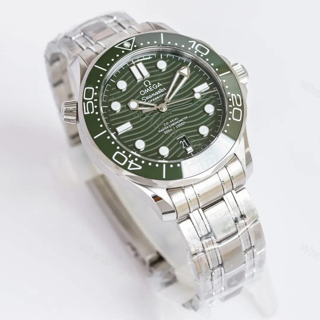 View 2 of Omega Seamaster 300M Replica Watch Blue and Grey Dial Stainless Steel Bracelet 42mm Case