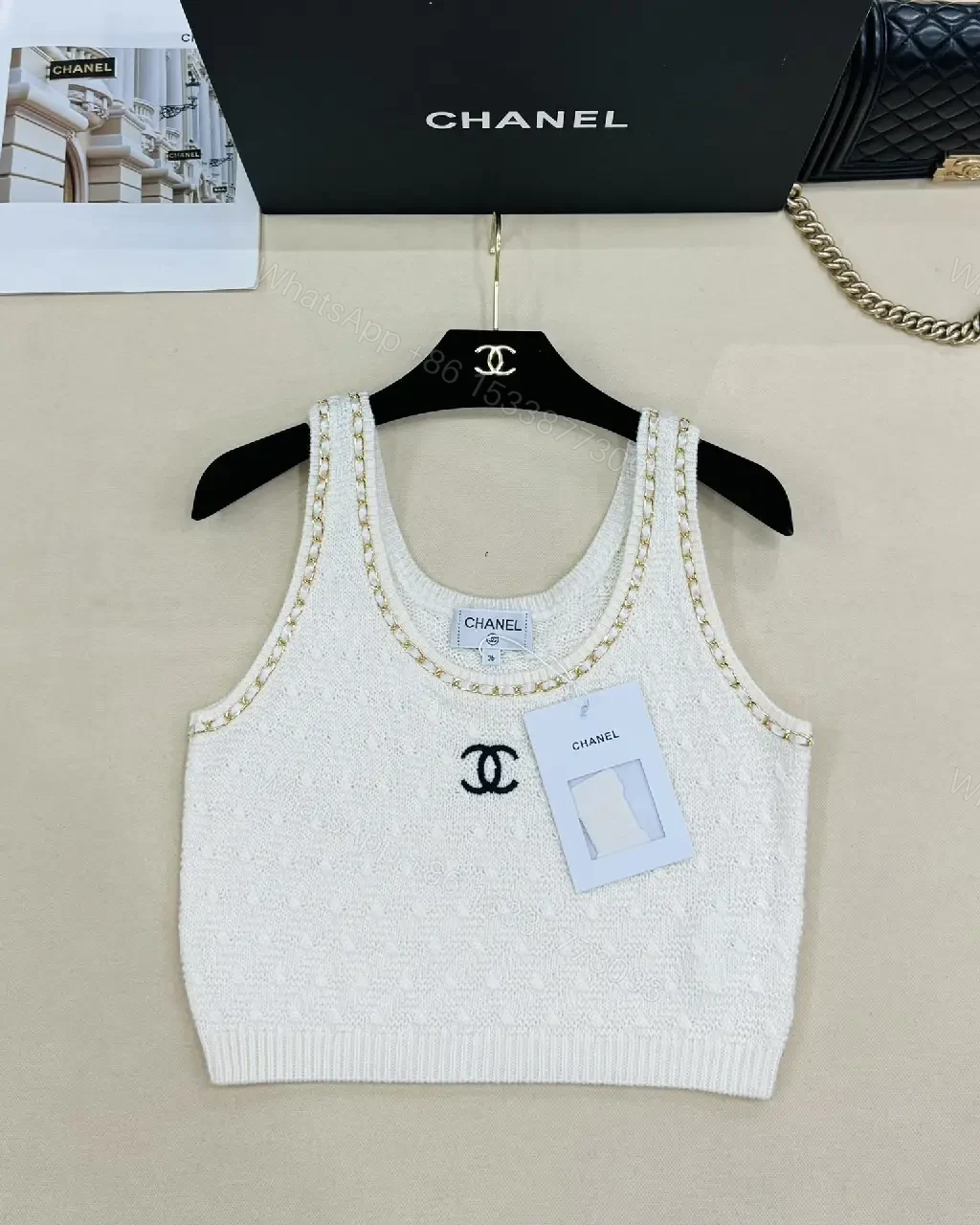 View 9 of Knit Tank: Luxe-Crafted, Chain-Neck, Modern Edge Tank