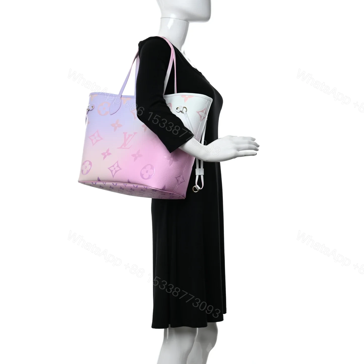 View 3 of Louis Vuitton Neverfull MM Sunset Pastel 31Cm M46077