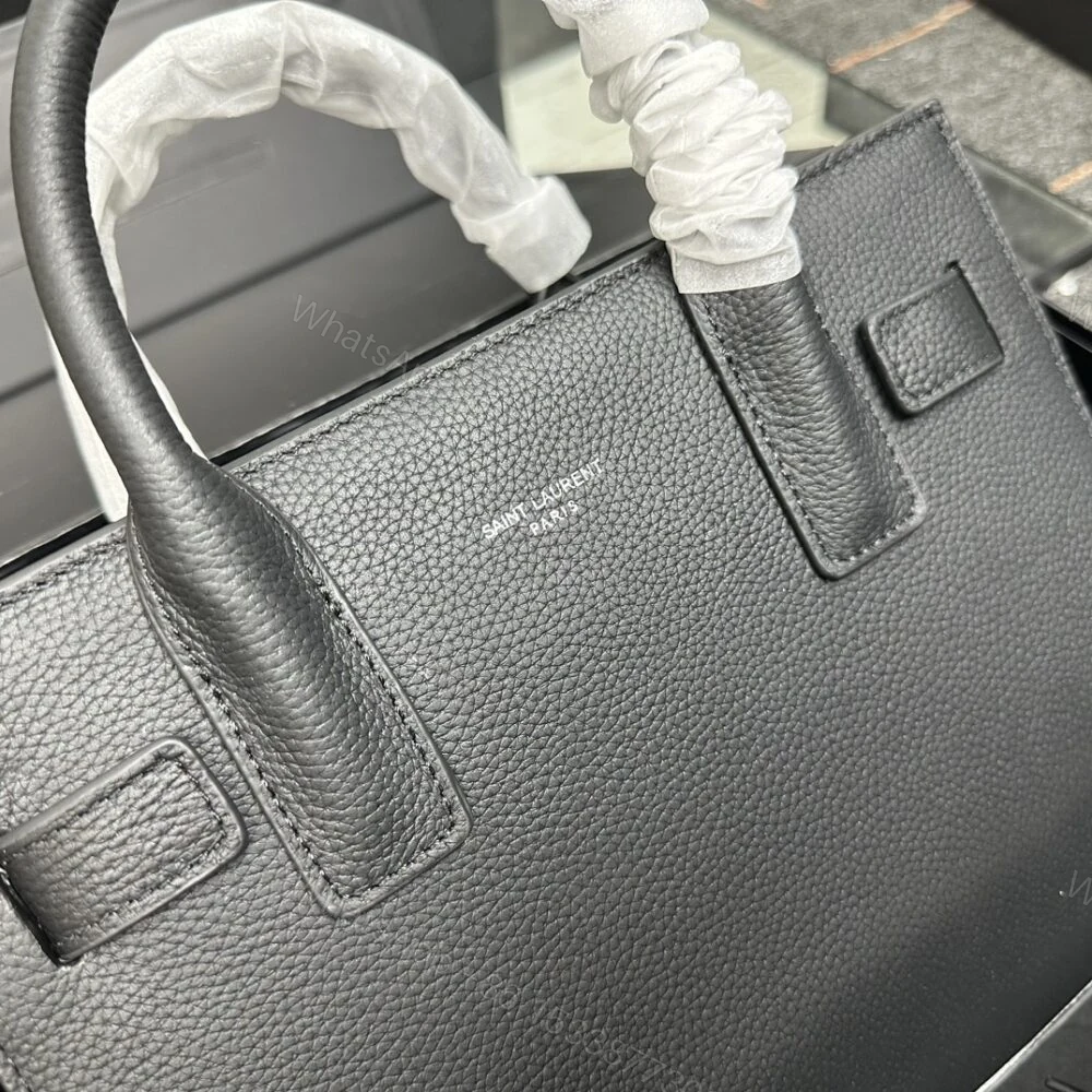 View 4 of Saint Laurent Sac De Jour Baby In Grained Black 26Cm