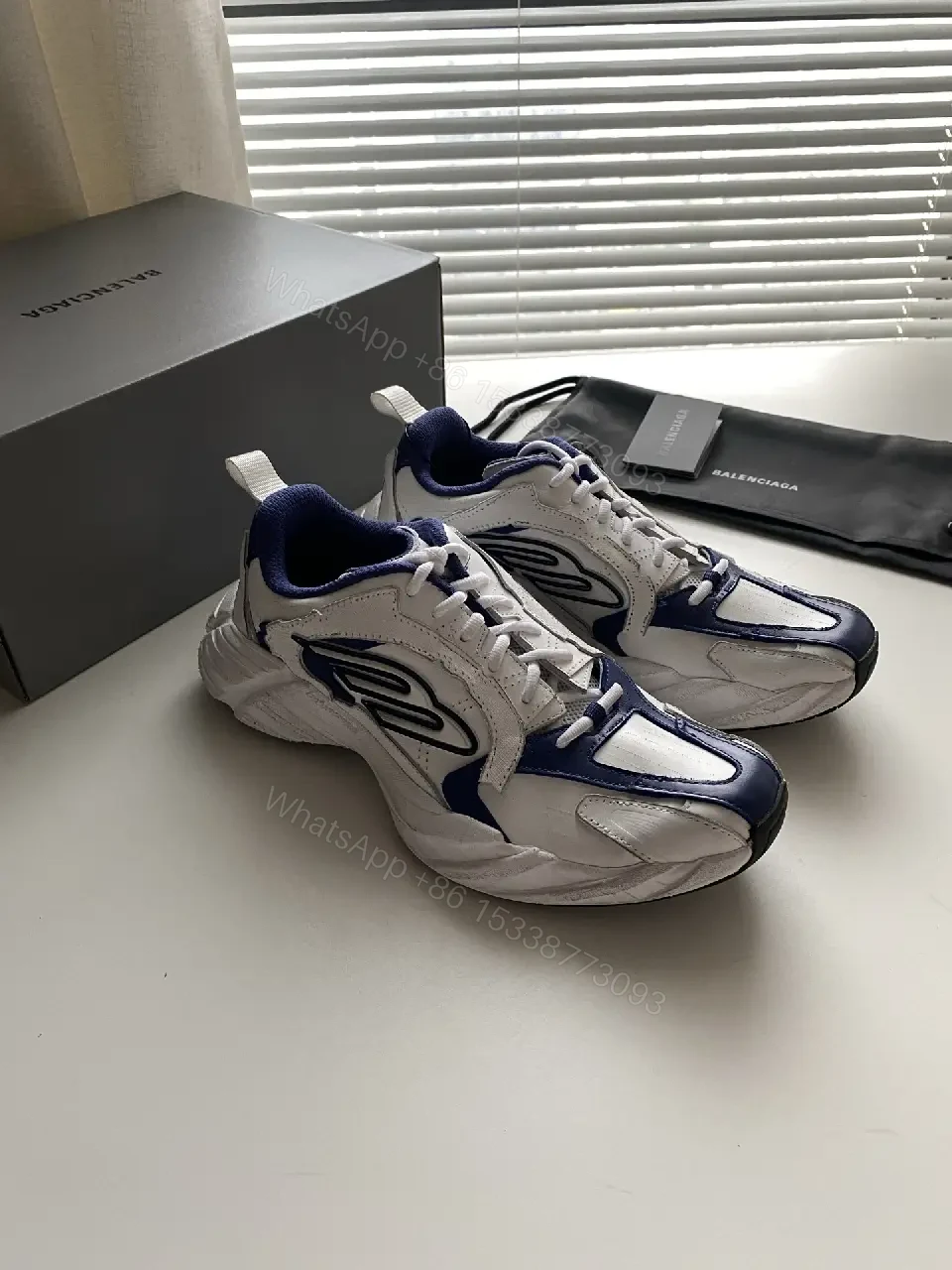 Bold Runner High-Top Sneaker: Sculpted Comfort Leather — view 1