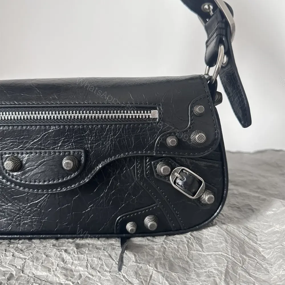 View 4 of 高仿Balenciaga*LeCagole2024新款法棍包黑色S