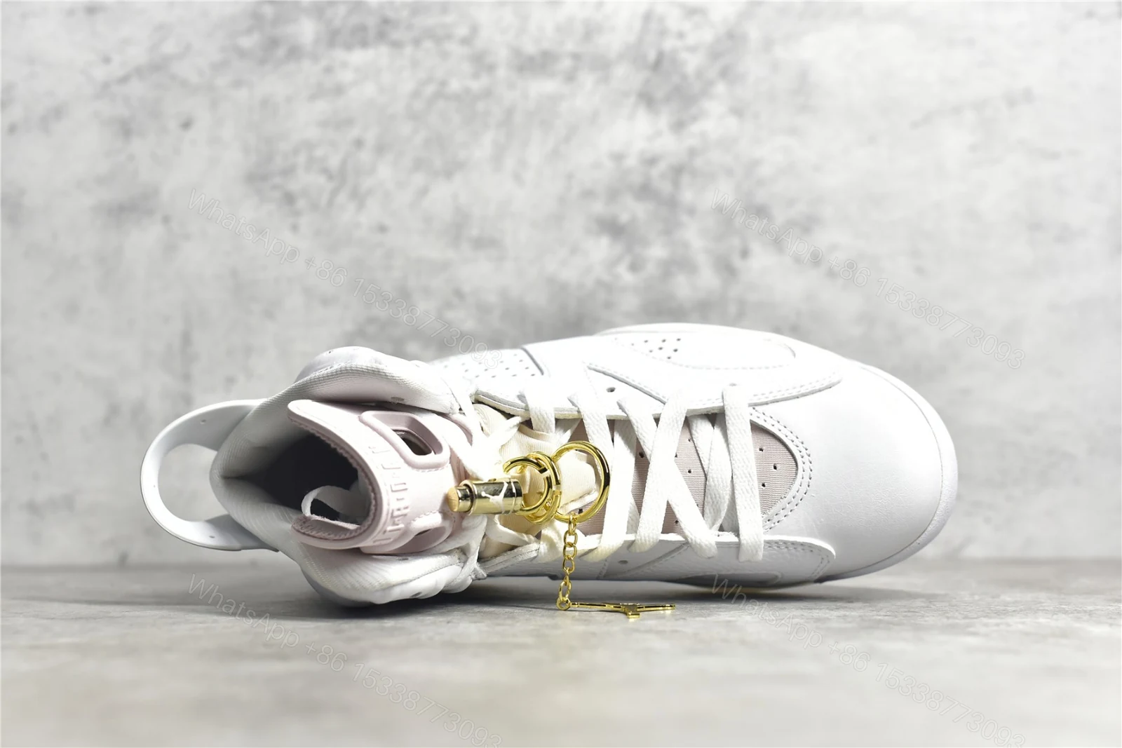 View 5 of Air Jordan 6 Gold Hoops Replica