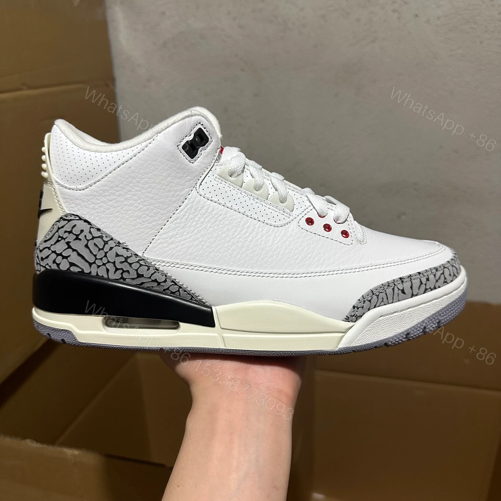 View 2 of Jordan 3 Retro White Cement Reimagined