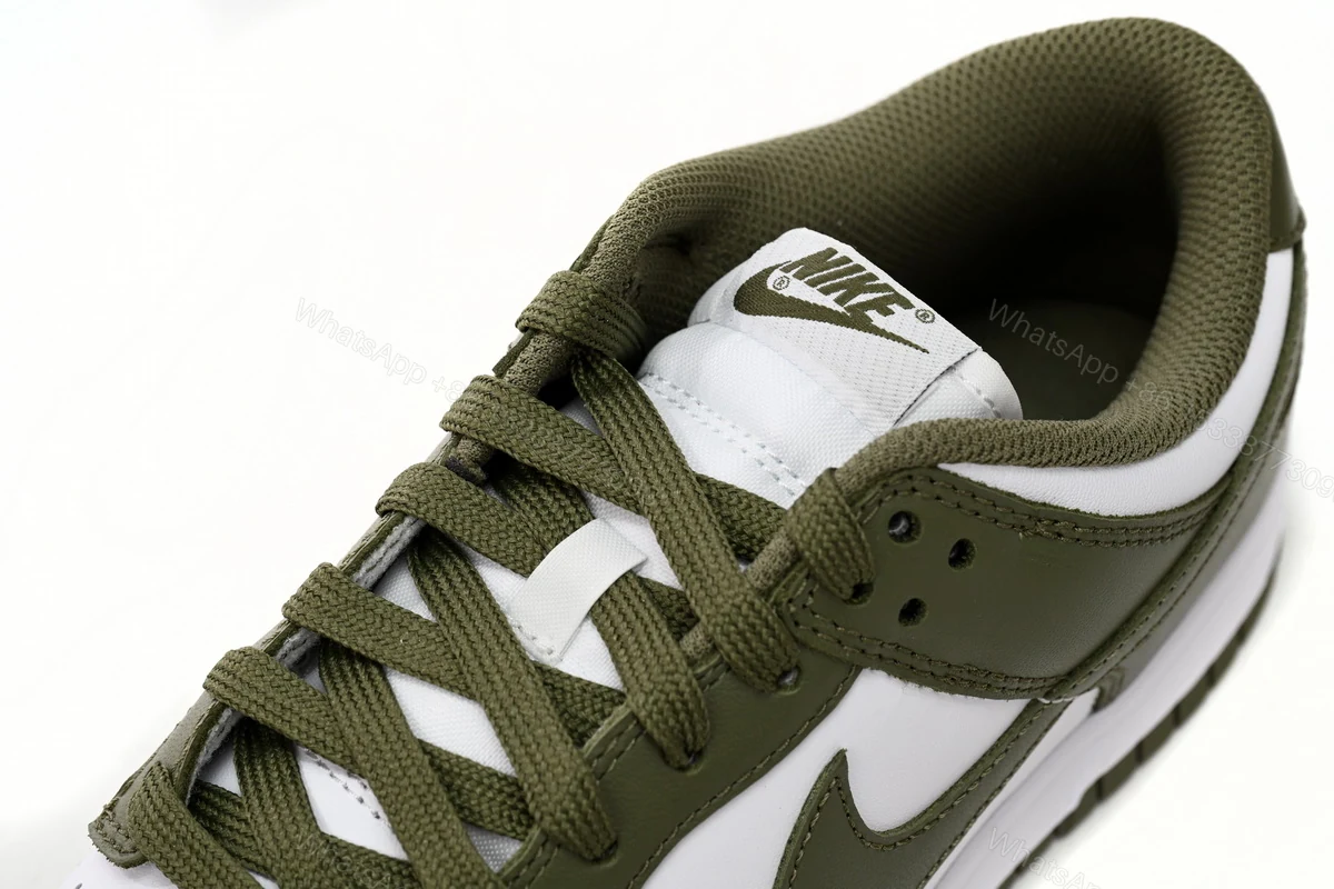 View 8 of Nike Dunk Low White Scattered olive Green DD1503-200