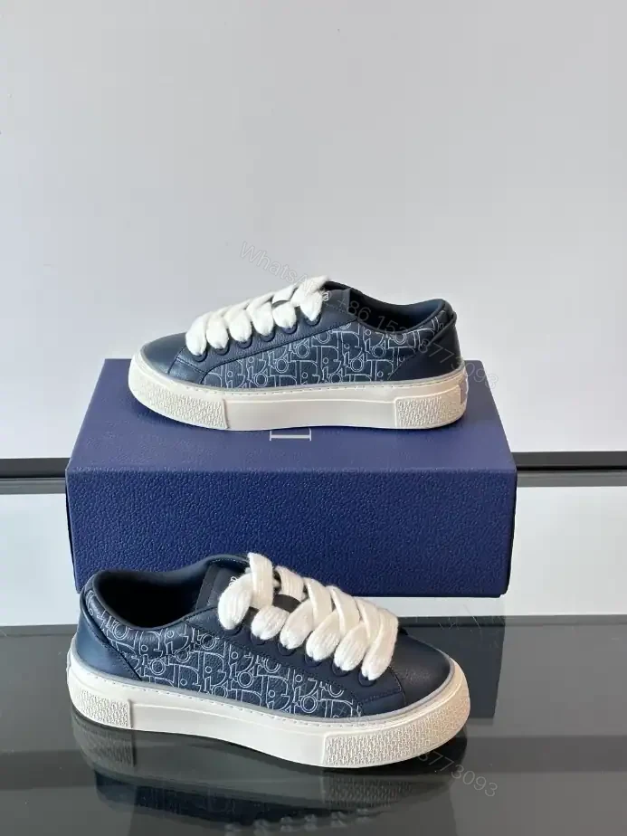 View 4 of DIOR B33 SPIN SNEAKERS IN NAVY BLUE – CD202