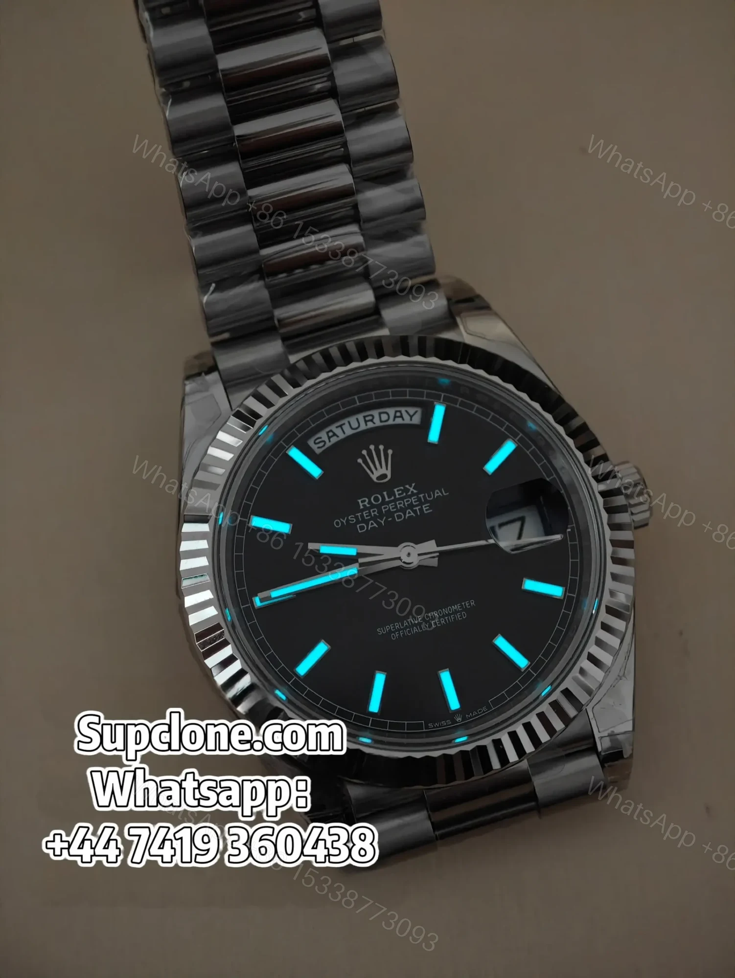 View 2 of Rolex Day-Date M228239-0004 40mm Black Dial – Super Clone 1:1 Cal. 3255