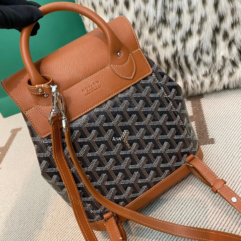 View 2 of 高仿Goyard*ALPIN2經典老花滿印雙肩包棕色免檢版