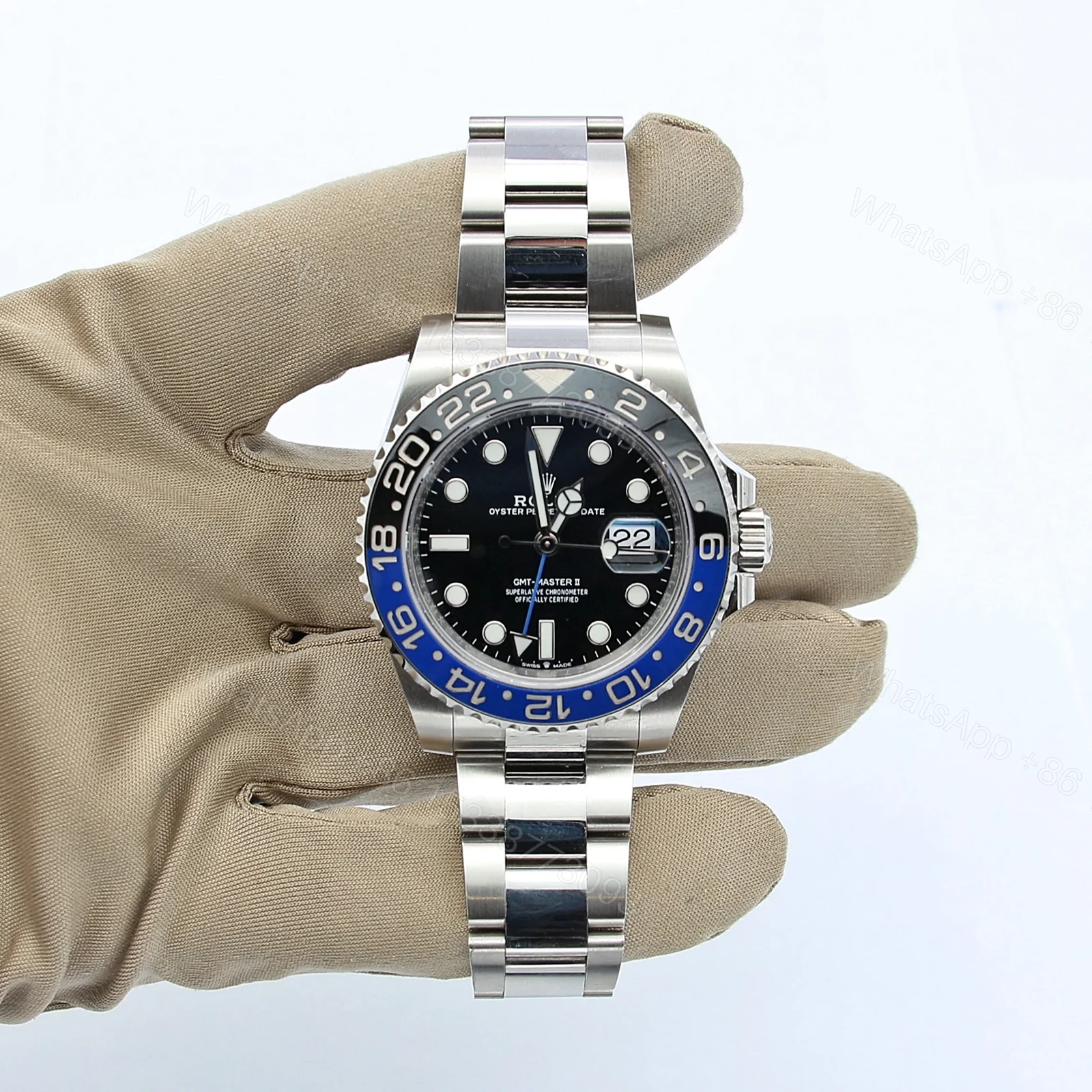 View 2 of Superclone Rolex GMT-Master II 126710BLNR “Batman”