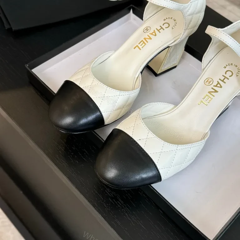 View 4 of Two-Tone Quilted Slingback Pumps - Lux Comfort Elevation