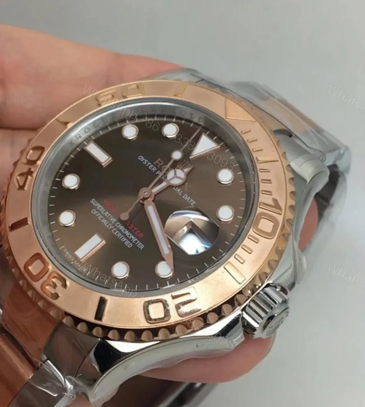 View 3 of Replica Clone Rolex Yacht-Master 40 Chocolate Dial 126621