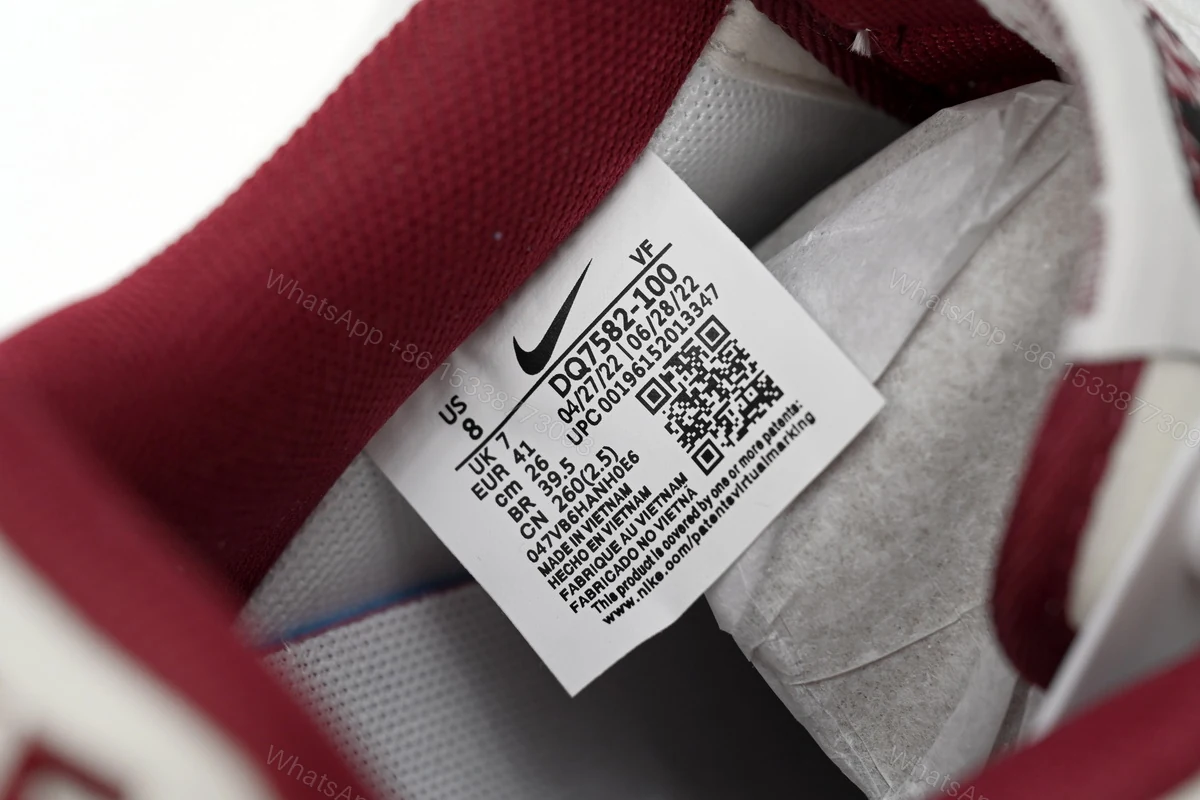 View 6 of Nike Air Force 1’07 Low Beige Red DQ7582-100