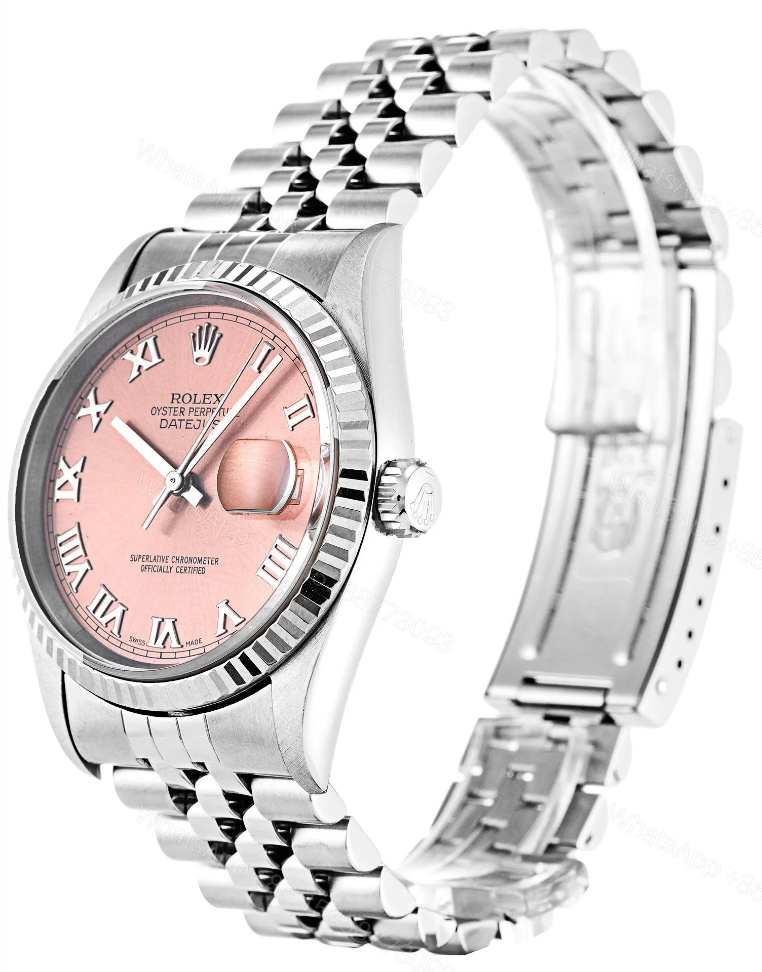 View 2 of Replica Rolex Datejust Pink Dial 16234 36 mm