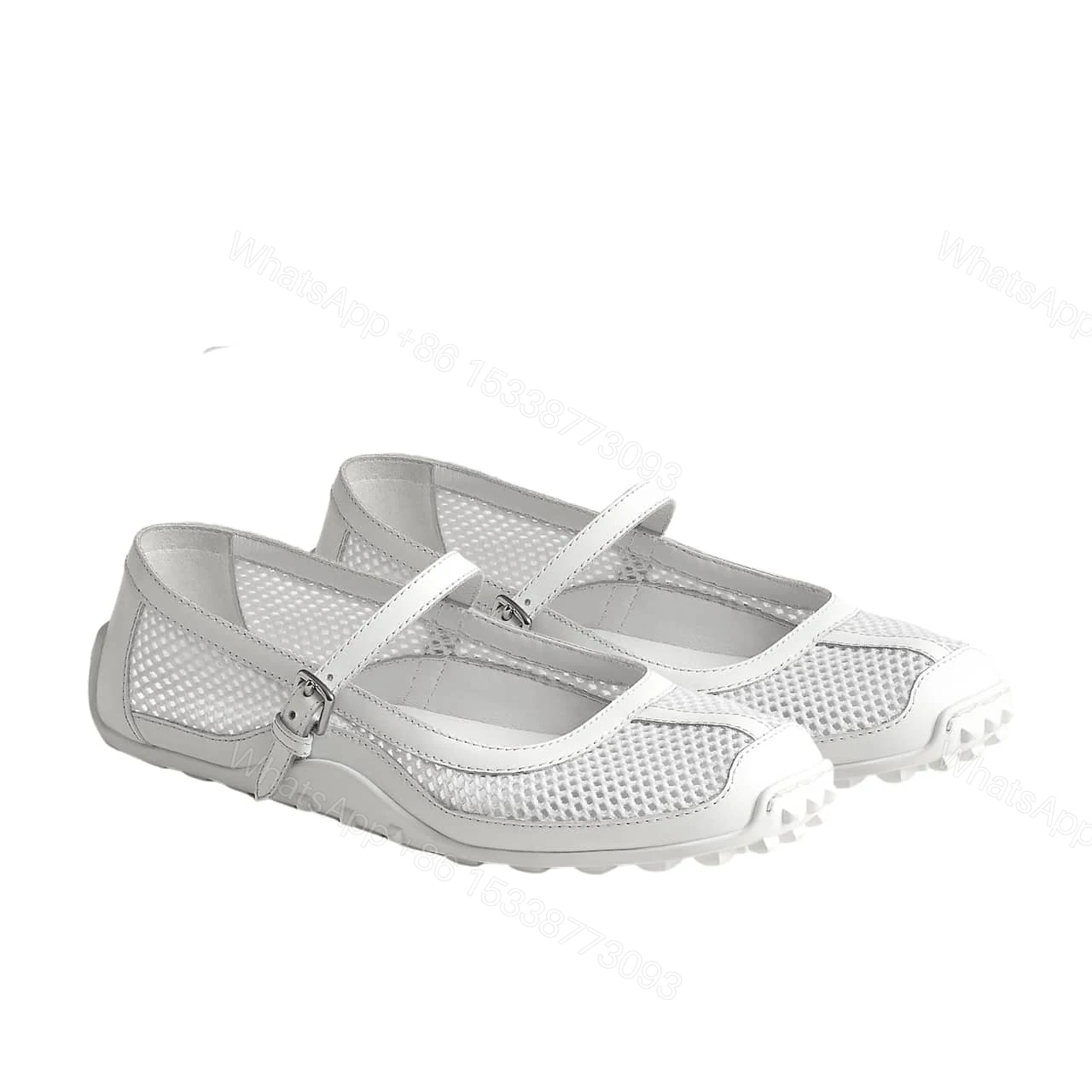 HERMES KICHU BALLET FLATS BLANC H251170Z 90380 — view 1