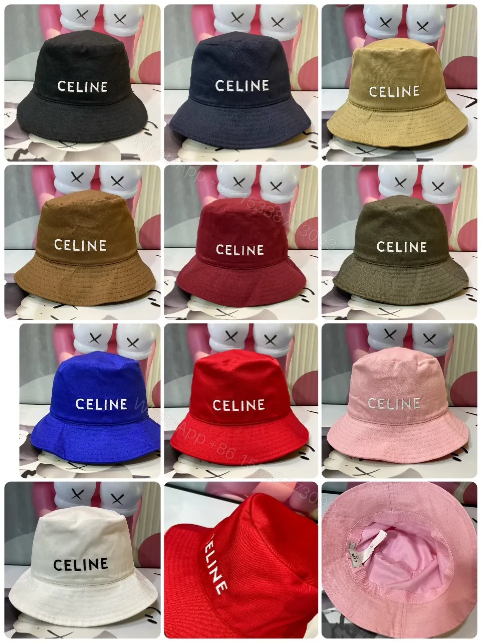 View 4 of Cotton Bucket Hat with Signature Embroidery, Casual Luxe