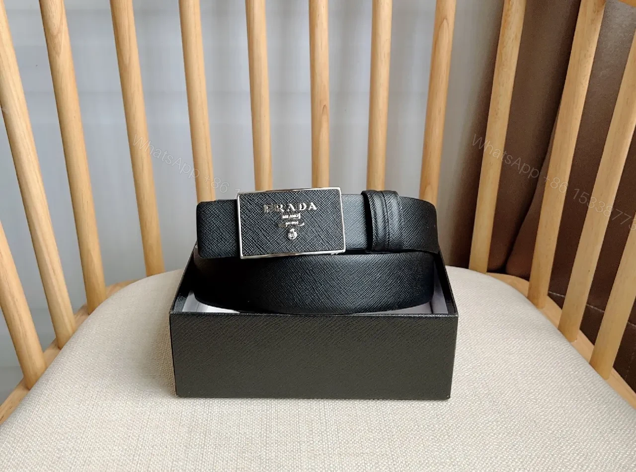 View 8 of Refined Black Leather Belt with Silver Plaque – Luxury Everydaybelt
