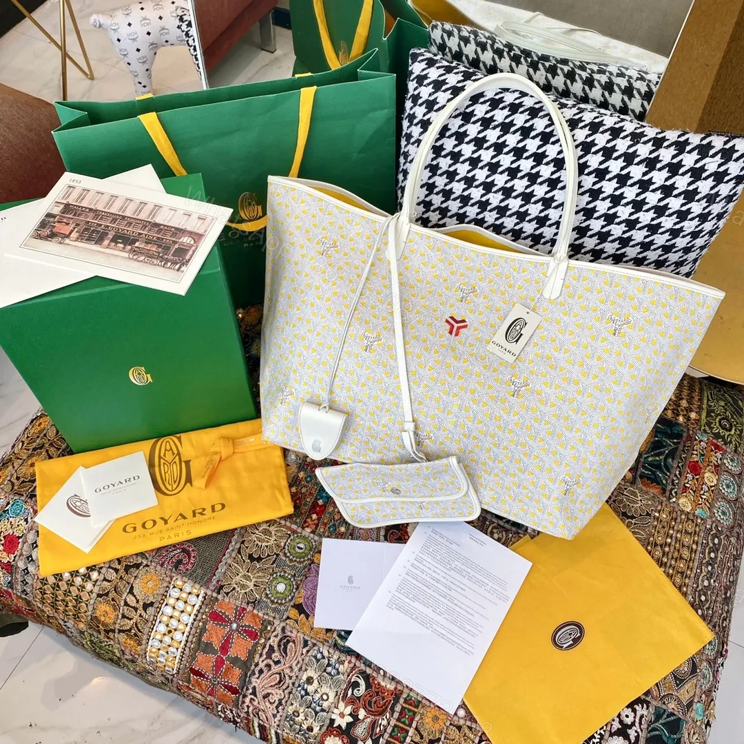 Goyard limited edition Saint Louis Claire-Voie GM Bag /Tote – Yellow — view 1