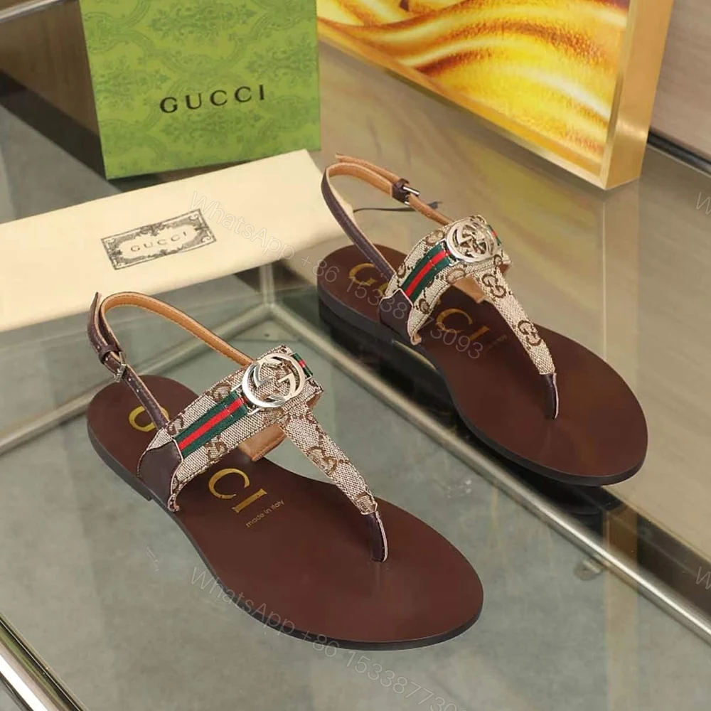 View 2 of GUCCI Women’s Interlocking G Web sandal 224201