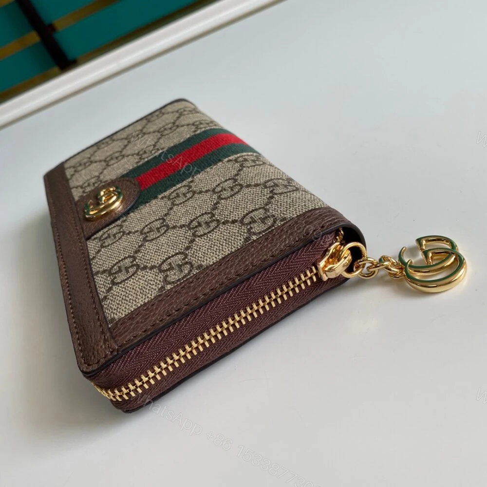 View 5 of Gucci Ophidia Zip Around Wallet Brown 19Cm 523154 96IWG 8745