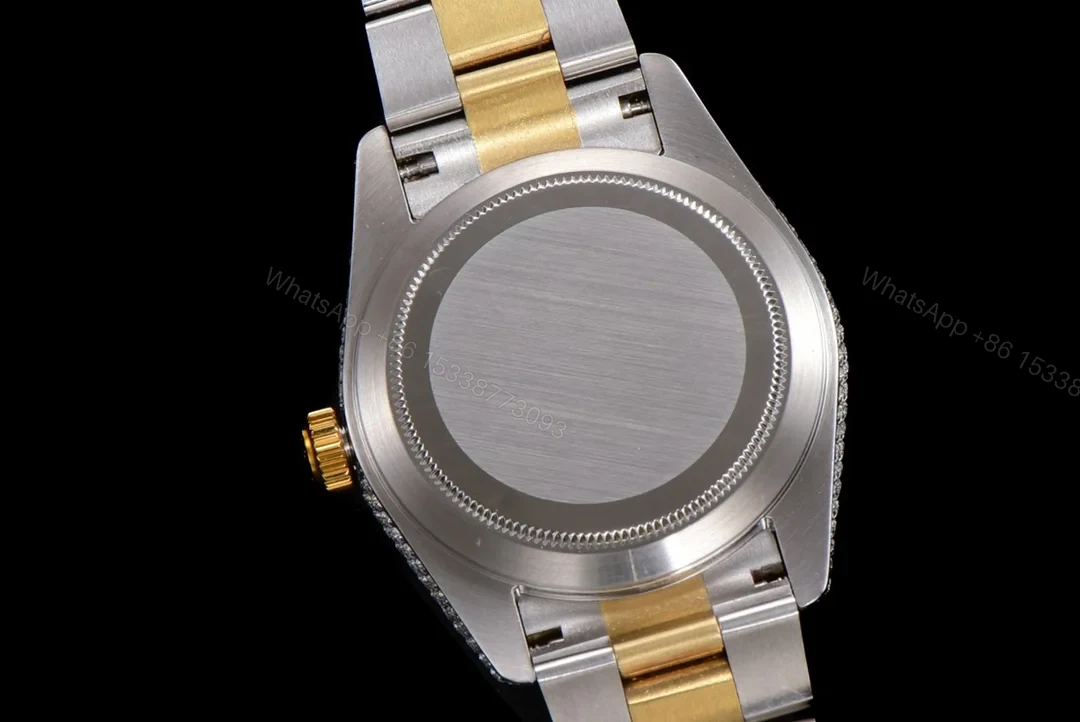 View 9 of Rolex Sky-Dweller Gold Diamond Replica 42MM Exclusive Two-Tone Bracelet RG-ROLEX-SKYDWELLER-GOLD-DIAMOND-42