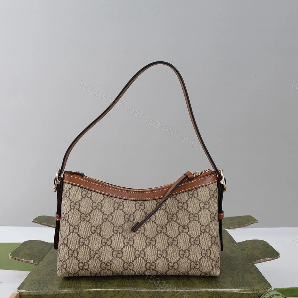 View 4 of Gucci GG Emblem small shoulder bag