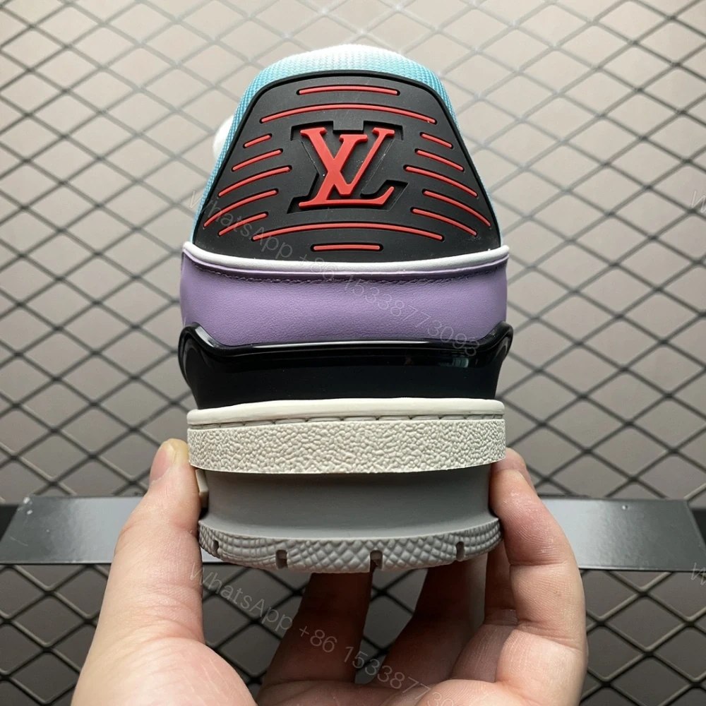 View 5 of 高仿LV*Trainer系列1ACEGF休閒鞋藍色拼色純原版本