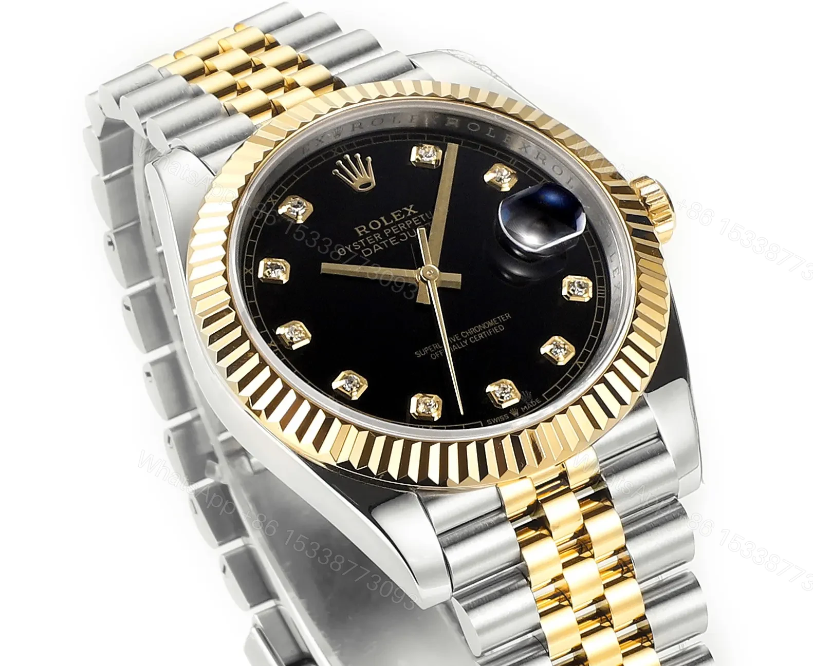 View 3 of BL Factory Clean Factory DDF Classic Black Gold Datejust Watch