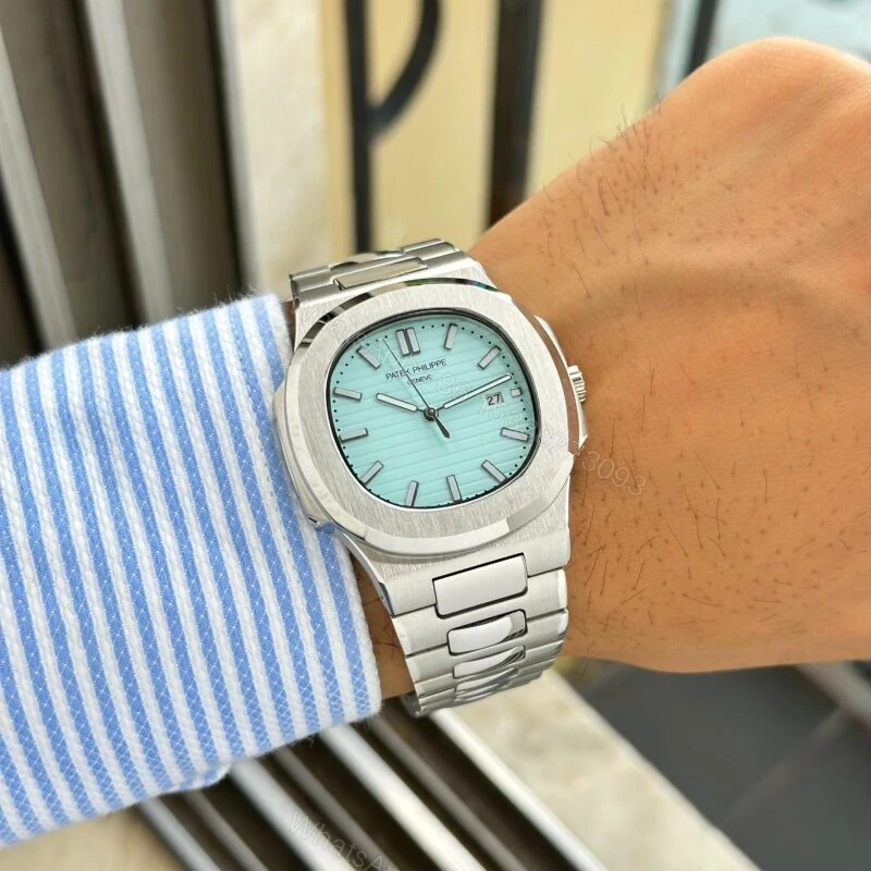View 5 of Patek Philippe Nautilus 42mm Silver Dial Quartz