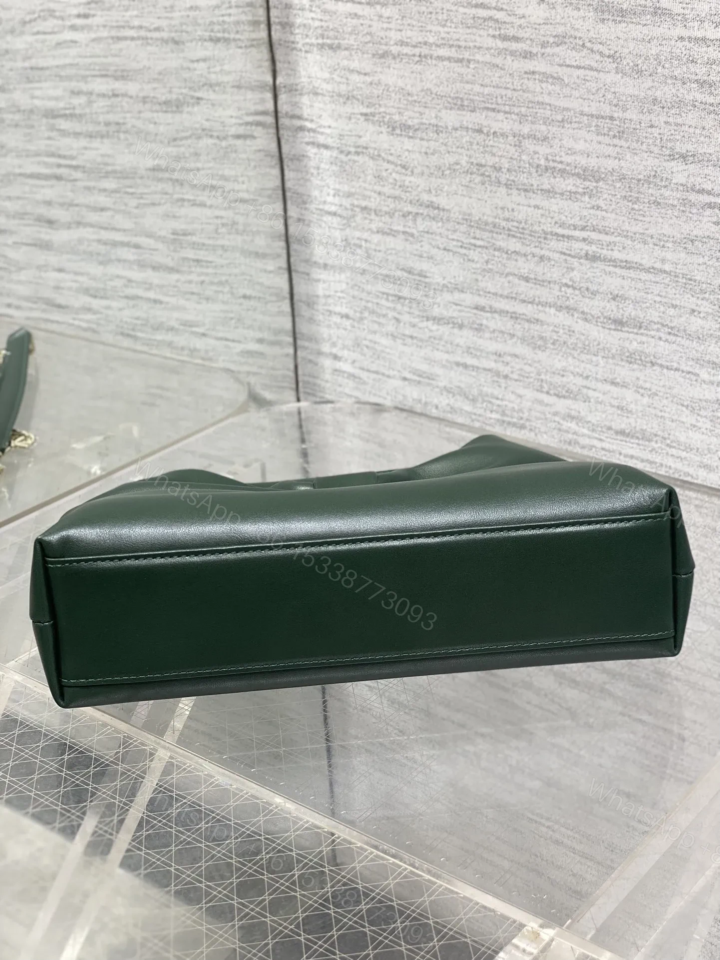View 6 of Dior Bow Bag Small Dark Green