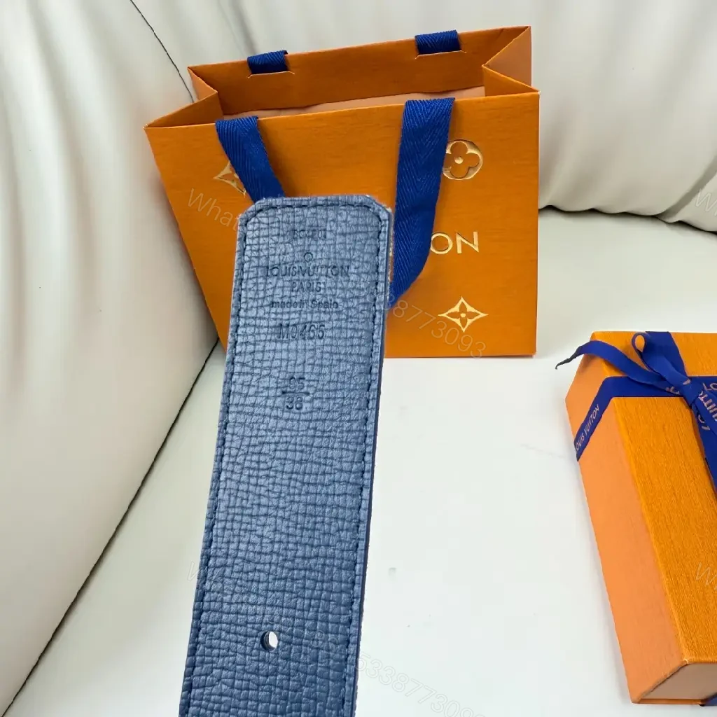 View 2 of Denim-Effect LV Belt: Monogram, Signature Hardware, Luxe Style
