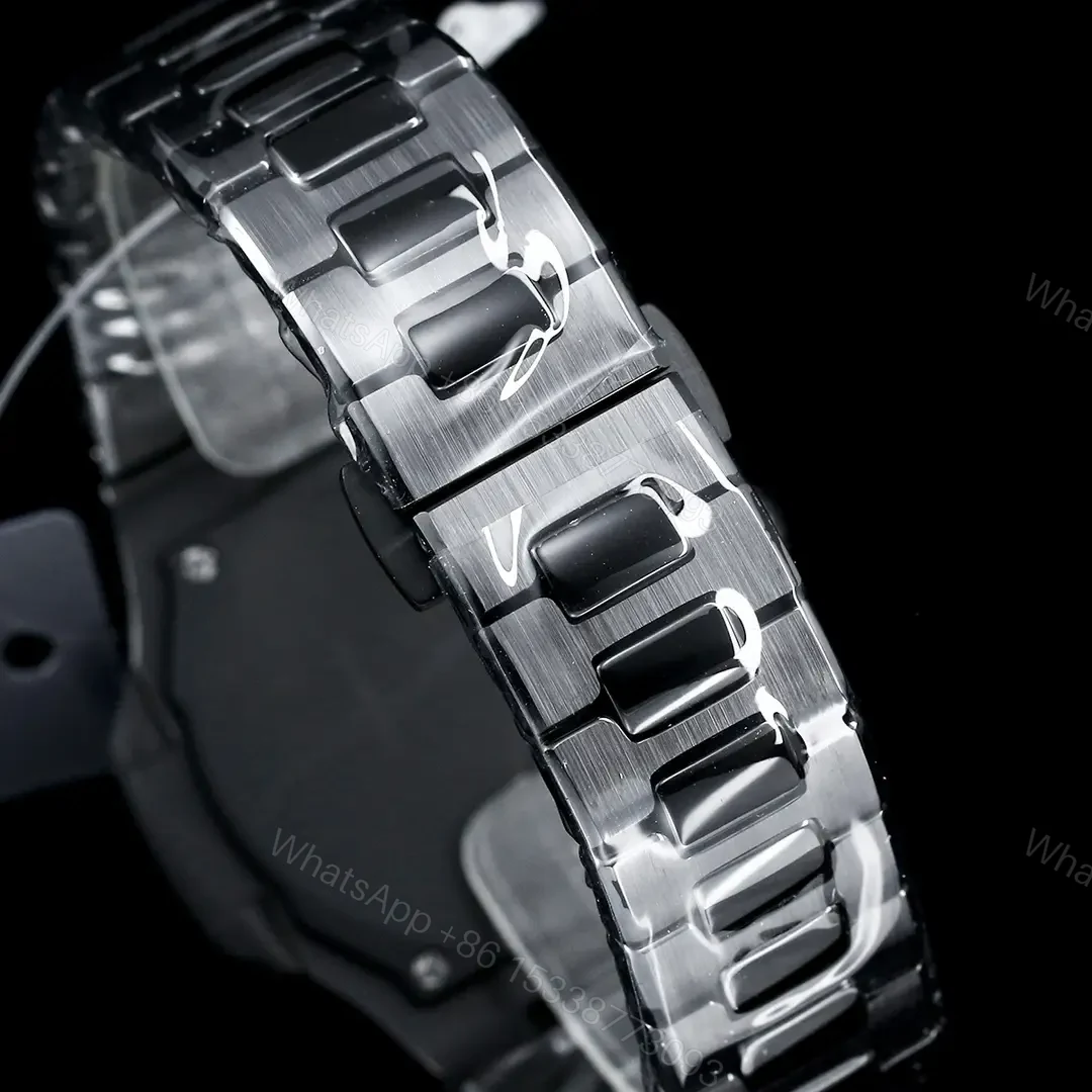 View 9 of Patek Philippe Green Black Nautilus Watch Ceramic Bracelet Ultimate 40MM PP-NAU-GRN-BLK-CER40-V2
