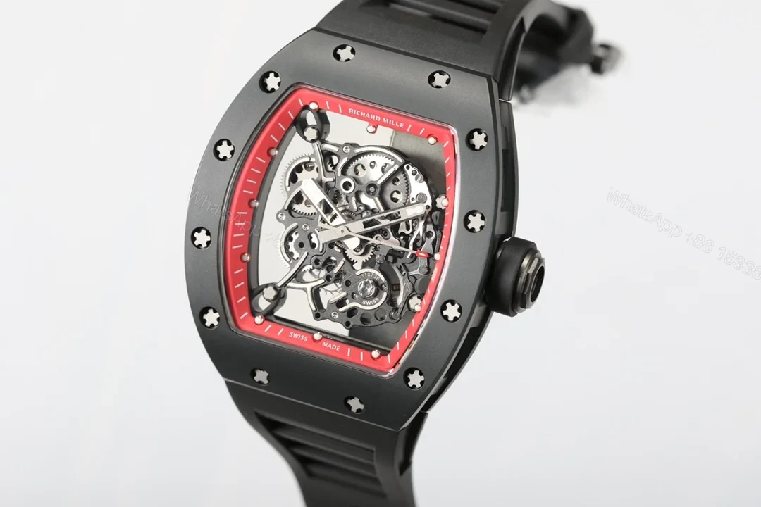 View 5 of Richard Mille RM055 White Ceramic Integrated Movement Blue AR Coating Edition RM055-WC-BLUE-2100