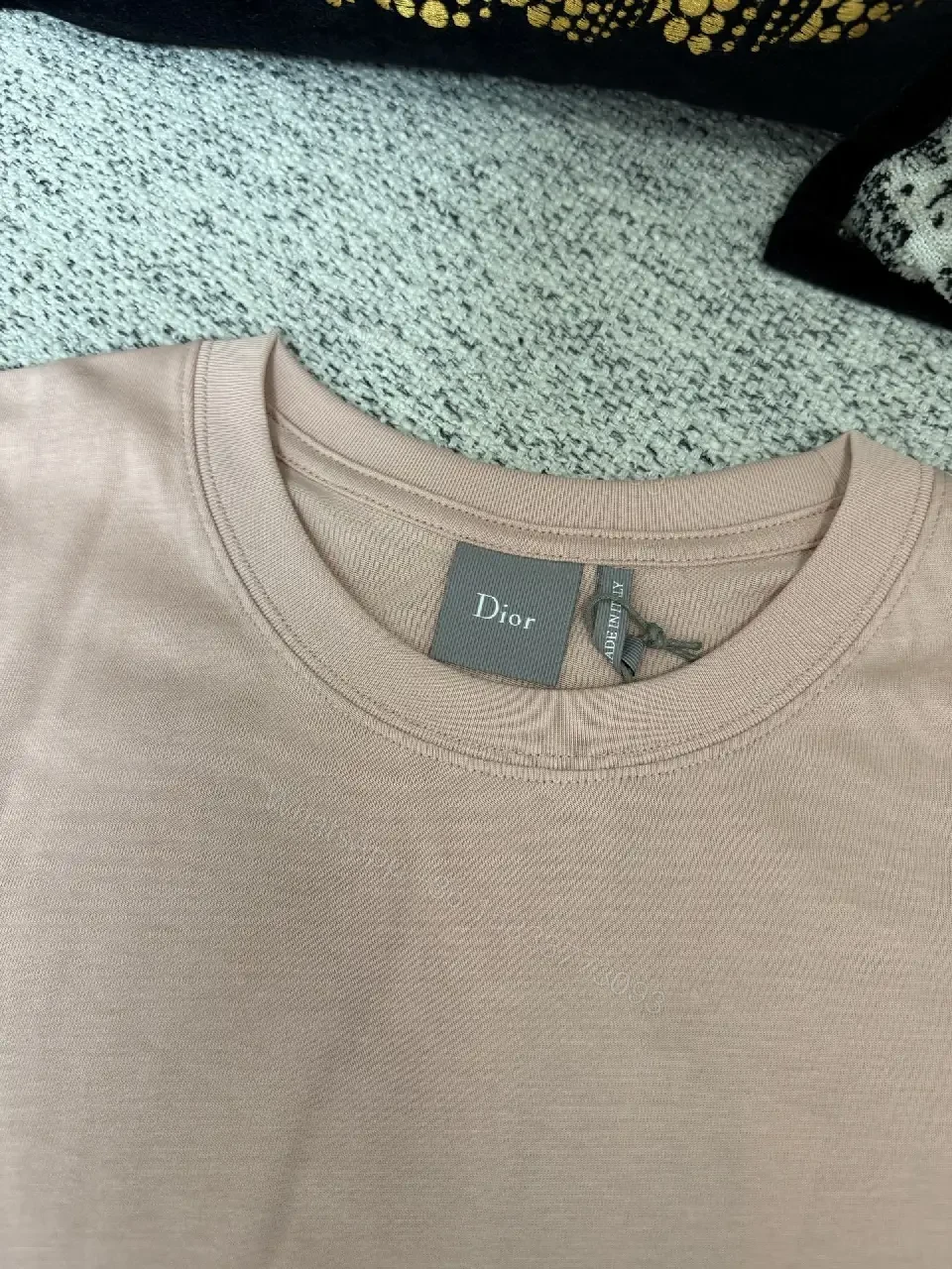 View 3 of Soft Pink Cotton Tee – Subtle Luxe Casual Essential