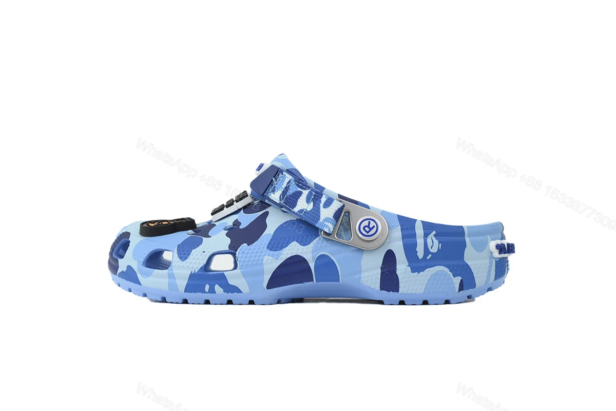 View 9 of BAPE x Crocs Classic Clog 'ABC Camo - blue'