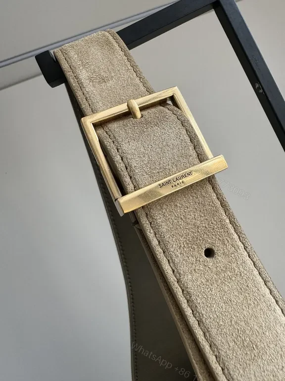 View 6 of Soft Beige Suede Tote: Structured Luxury Everyday Bag