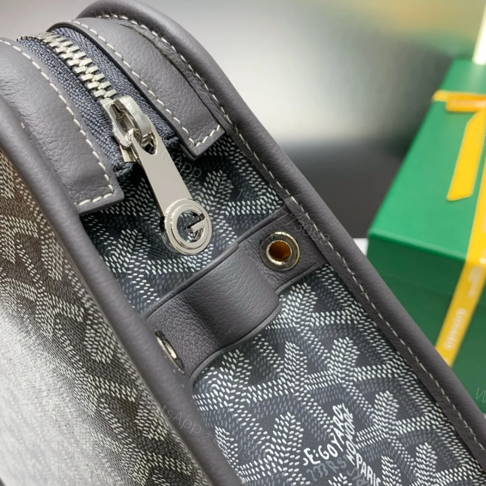 View 3 of 高仿Goyard*JOUVEM4多功能洗漱手拿包灰色大號免檢版