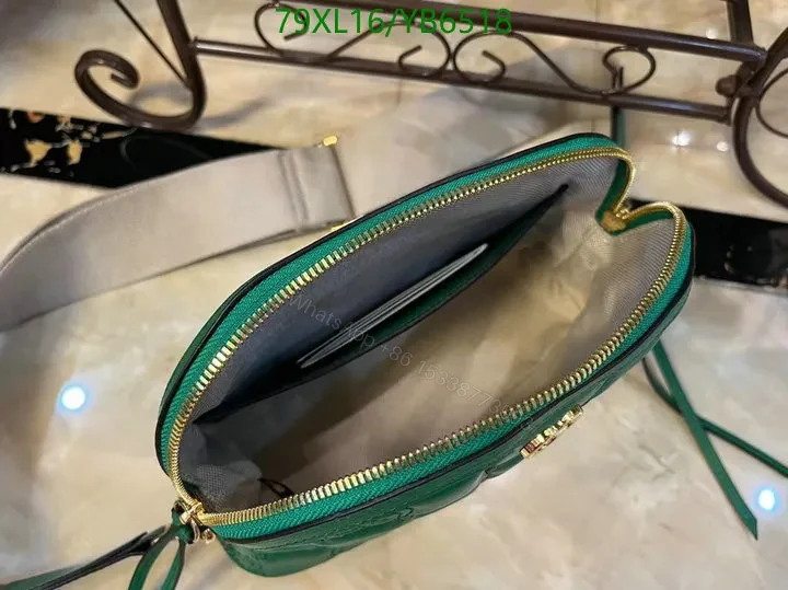 View 11 of Fake Gucci GG Matelassé Green Leather Bag PZK456