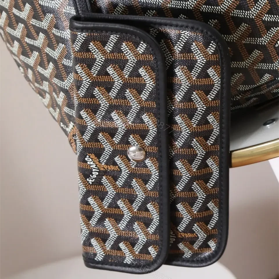 View 10 of 高仿Goyard*STLOUIP2滿印Tote手提袋黑色免檢版小號