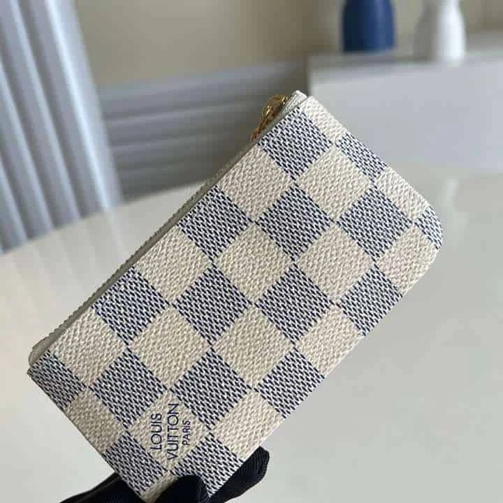 View 2 of N62659 Louis Vuitton Key Pouch Damier Azur Coated Canvas – RRG052