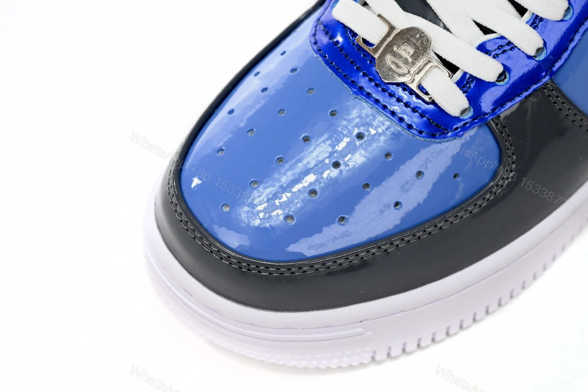 View 5 of Cheap Fake BapeSta A Bathing Ape Low Lnk Blue Mirror Surface 1H20 191 046