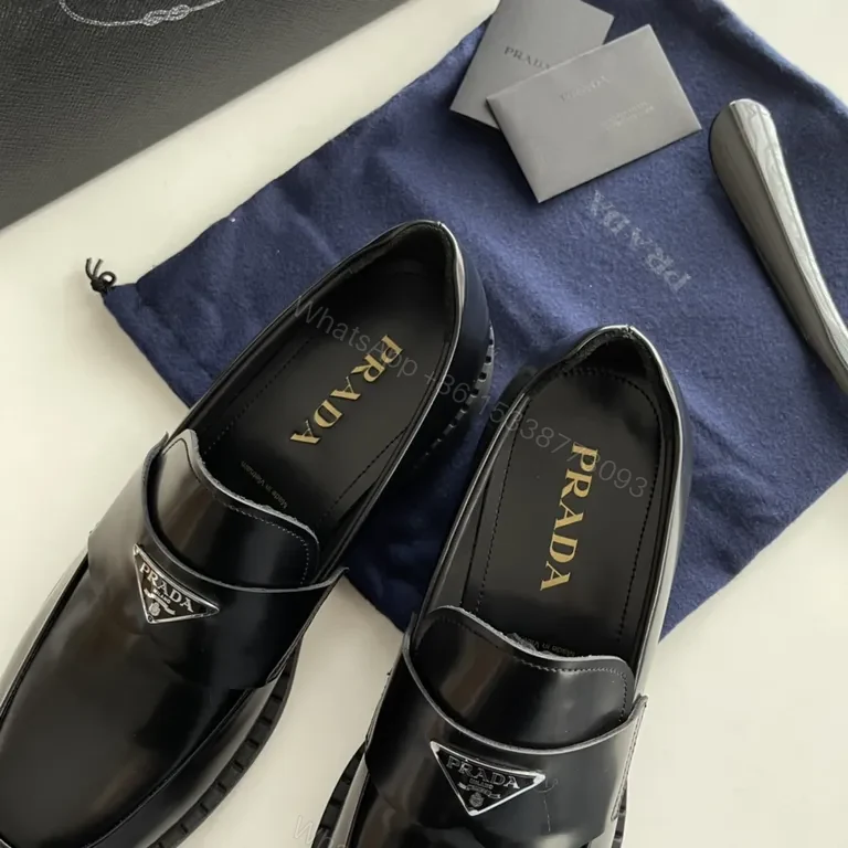 View 2 of Glossy Prada Penny Loafer: All-Day Confidence in Patent Leather