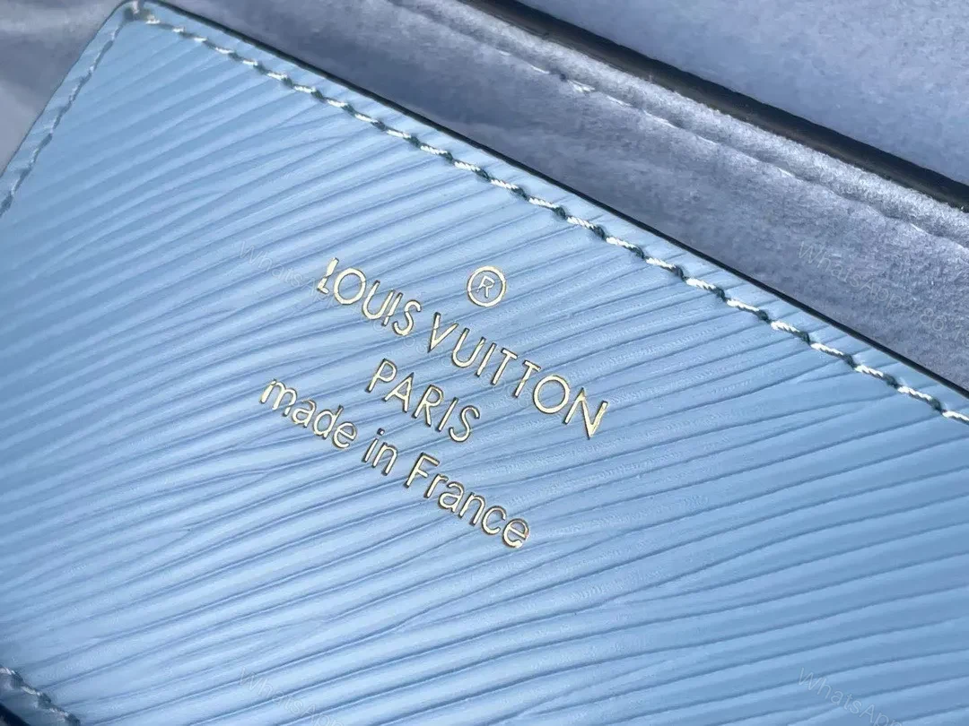 View 5 of Louis Vuitton LV Twist Like Auth Woman’s Blue Handbags 24cm