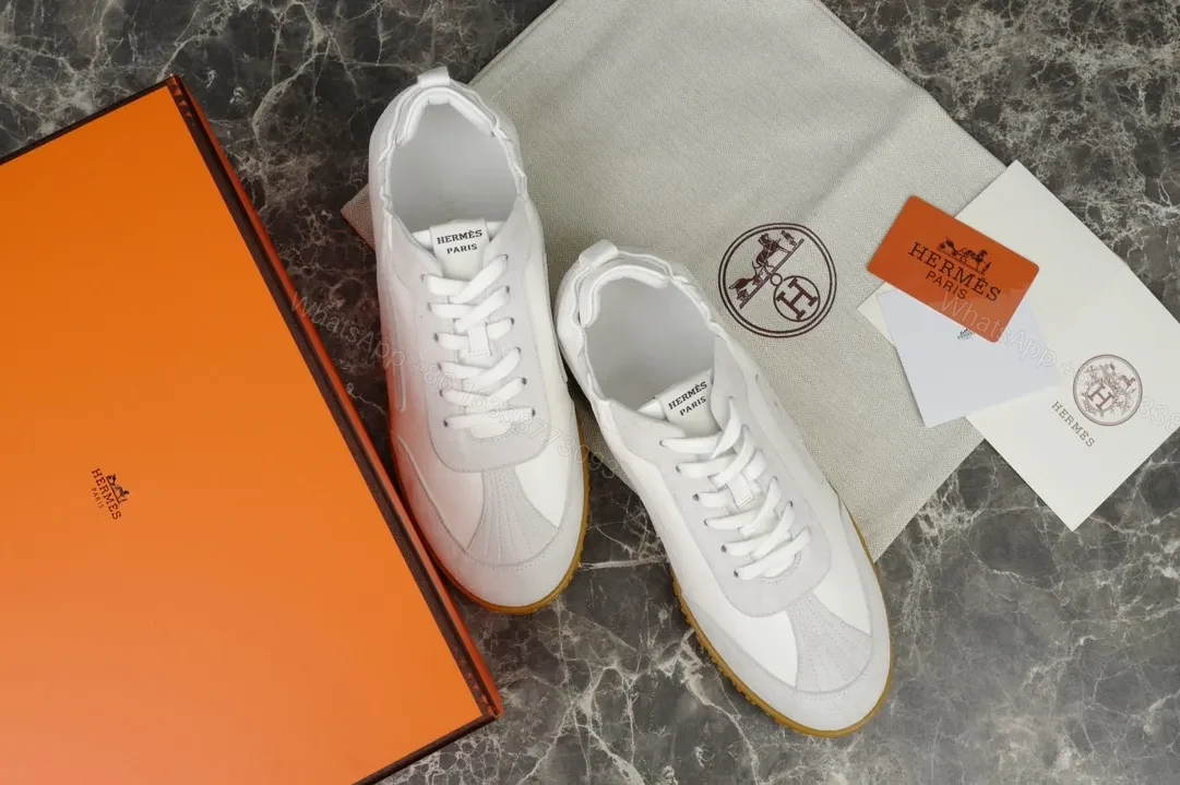View 3 of White Leather High-Top Sneakers with Cushioned Comfort and Durable Trim