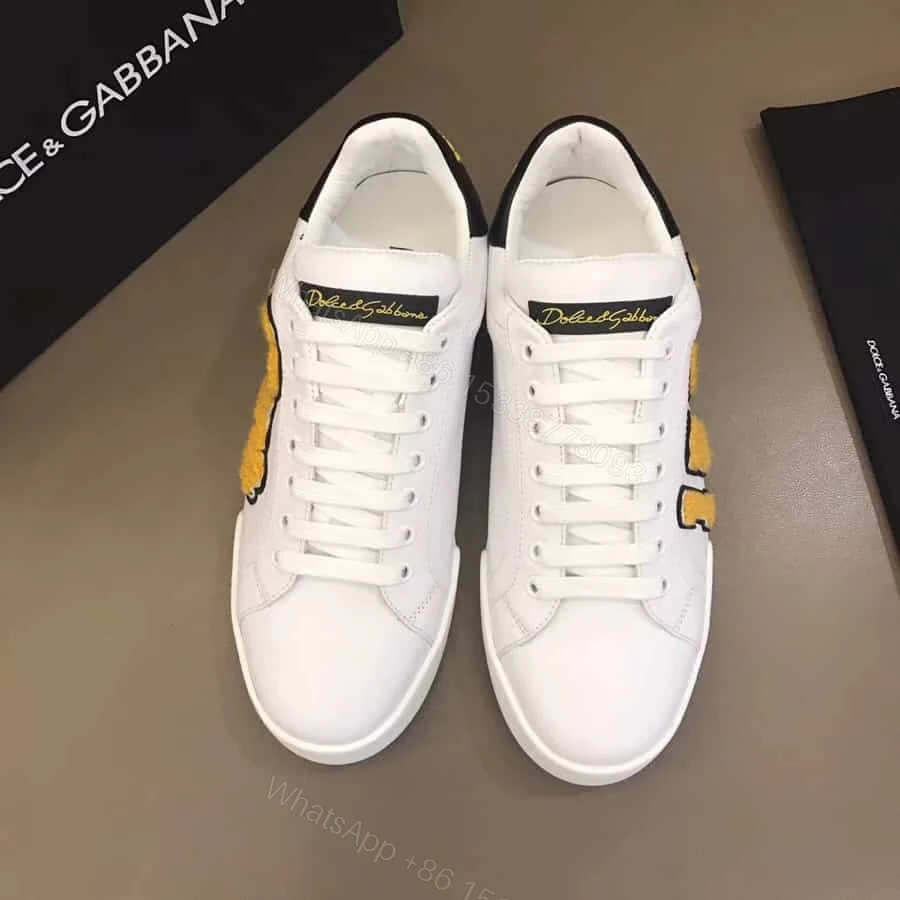 View 5 of DOLCE & GABBANA PORTOFINO SNEAKERS WITH KING 1984 PATCHES – DG26