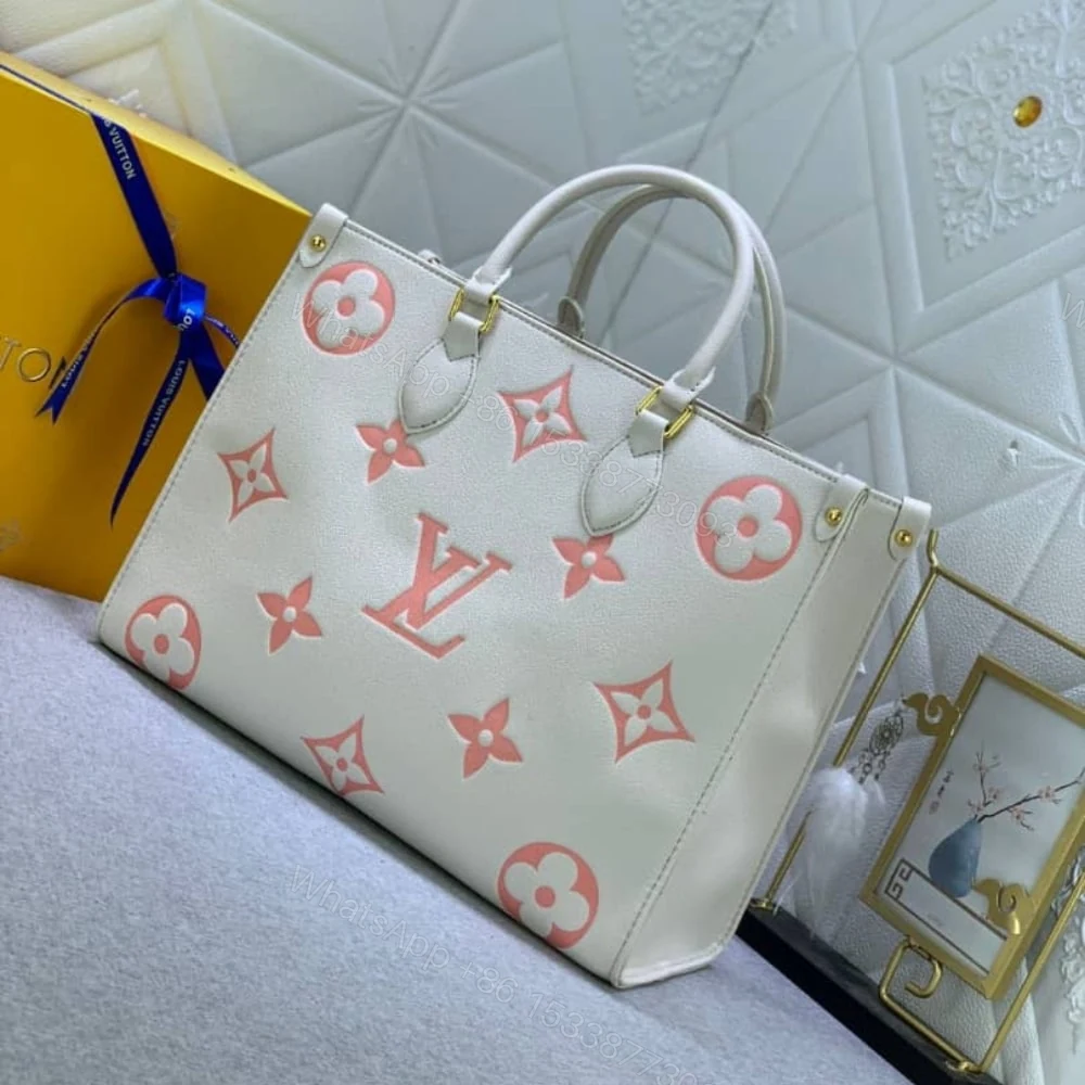 View 3 of Louis Vuitton Onthego MM Bag Rose Trianon Pink 35Cm M21575