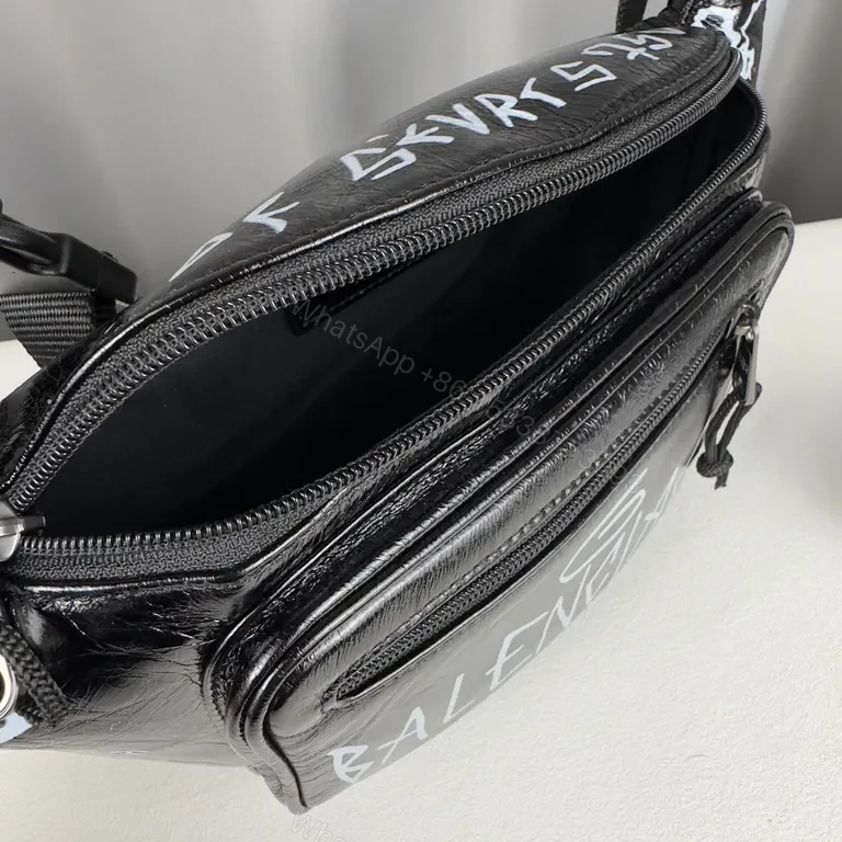 View 4 of Balenciagaâ€‘Inspired Graffiti Belt Bag: Street Luxe